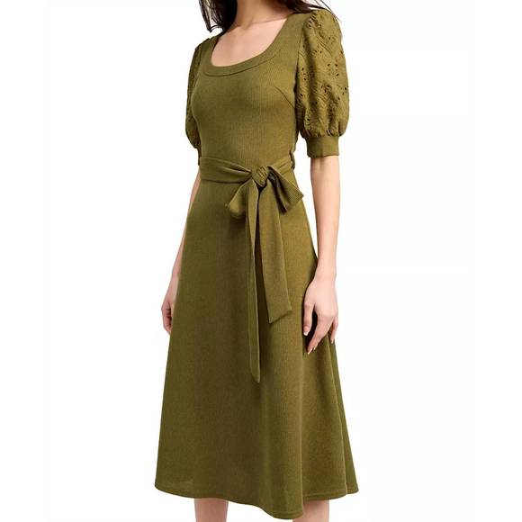 NEW EN SAISON amy darling midi dress in basil - Picture 4 of 4